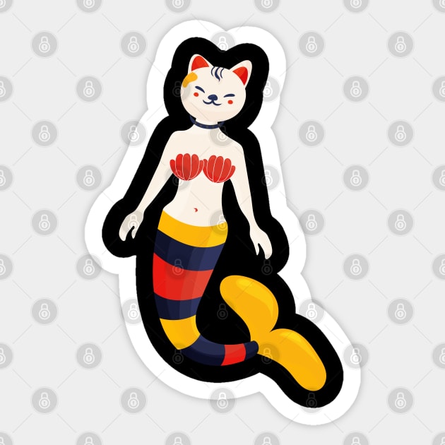 Cat mermaid Sticker by tatadonets